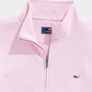 Vineyard Vines Saltwater Quarter-Zip Pink Cloud